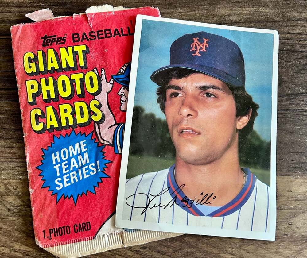 Topps Lee Mazzilli New York Mets Giant Photo Card 1981